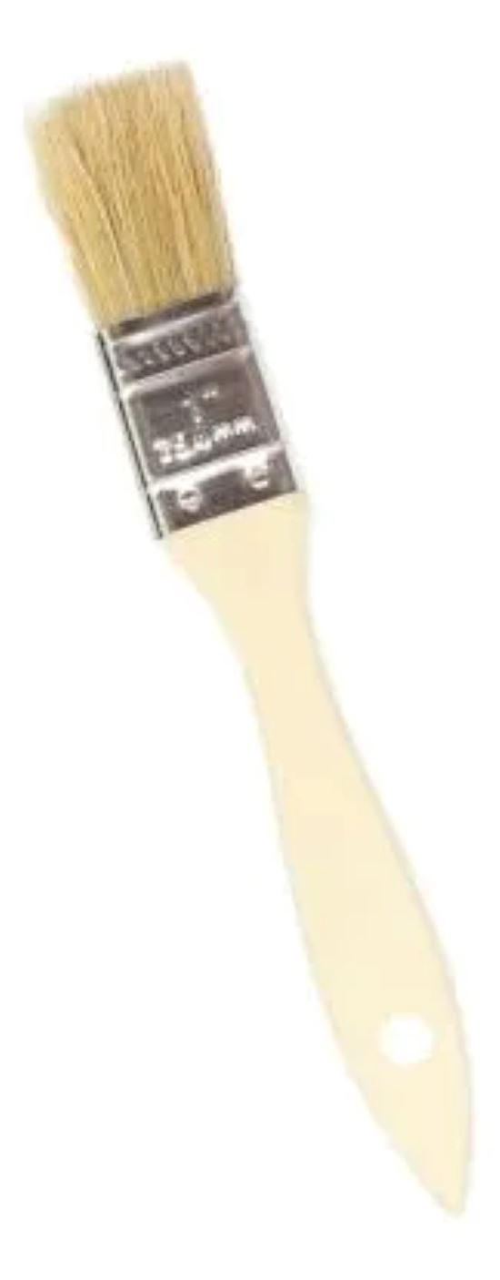 Metalfer - Brocha Para Pintar 1 Pulgadas Mango De Madera Cerda