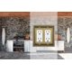thumbnail image 4 of Placa de pared Henne Bery doble decorativa en latón antiguo, 4 of 7