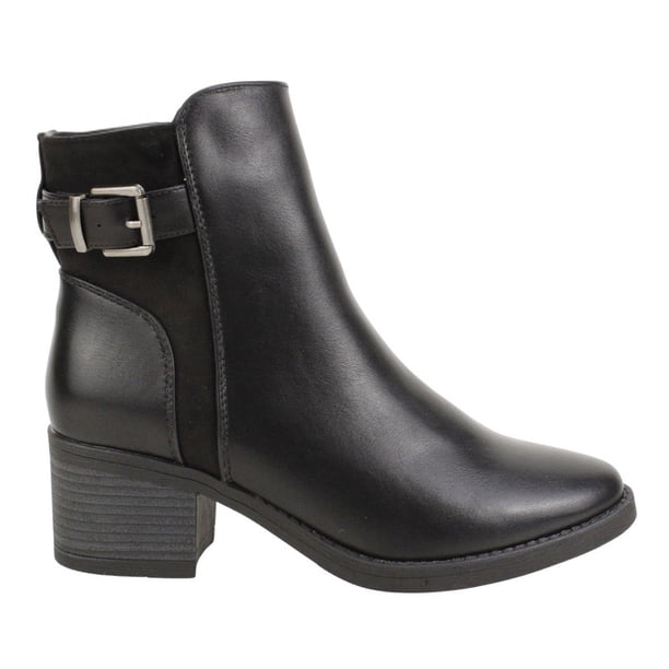 Botín New Walk Broche Metálico Negro