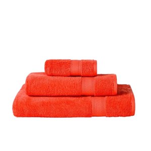 Toalla De Mano 100% Algodón 450 Grs. 45×80 Cm / Coral – American Family