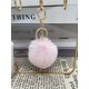 thumbnail image 1 of suxuMhao Llavero de Bola de Felpa, 2 Pzas Anillos de Llaves Blancos y Rosas - Anillo de Llaves para Llaves, Soporte de Llaves de Auto Duradero, Llavero Lindo, Práctico Soporte de Llavero, Tamaño, 1 of 1