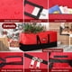 thumbnail image 4 of Bolsa de almacenamiento para árbol de Navidad mstoekn, resistente, 9 pies, negra y roja, 4 of 7