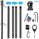 thumbnail image 2 of Kit de Mástil para Bandera BONWIN 1.5 m Acero Inoxidable Negro con Anillos Giratorios 360°, 2 of 7