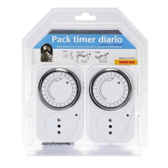 Timer análogo temporizador doble