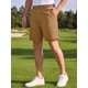 thumbnail image 4 of INSPIRE CHIC Pantalones Cortos de Trabajo para Hombre Ligeros con Múltiples Bolsillos y Elásticos para Golf Talla S Caqui, 4 of 5