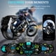 thumbnail image 2 of Reloj Inteligente Para Hombre Con Llamadas Bluetooth Resistente Al Agua Militar Rastreador De Actividad Física Y Sueño 110 Modos Deportivos Compatible Con Samsung Android Iphone E Ios, 2 of 3