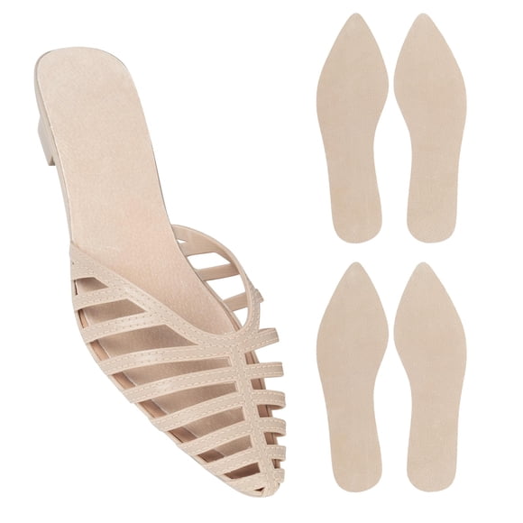 Plantillas Para Zapatos Ultradelgadas De Piel De Cerdo Para Punta Fina 2 Pares