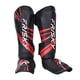 thumbnail image 3 of Espinilleras Kickboxing Adultos Espinilleras Empeine Almohadillas Para Deportes Sparring Grappling M Rojo Negro, 3 of 5