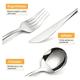 thumbnail image 3 of 24-Piece silverware set, stainless steel flatware Plateado, 3 of 3