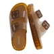 thumbnail image 1 of Sandalia CUSHIONAIRE impermeable de doble hebilla tipo slip-on WHISKEY 7, 1 of 9