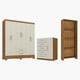 thumbnail image 1 of Combo clóset 6 puertas + comoda 5 cajones 1 puerta + librero off white r625116, 1 of 8