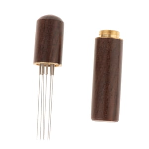 Bothyi - Distribuidor De Manipulación De Café Profesional Con Soporte Herramienta De Distribución De Espresso Marrón Oscuro