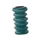 thumbnail image 1 of Florero con diseño en espiral Decoración de macetas Arreglos florales de escritorio modernos Plantas de interior Florero de brotes para oficina Fiesta Verde oscuro, 1 of 5