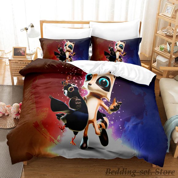 Raccoo Venture Bedding Set Bed Set Kids Bedroom Duvetcover Setsparure de lit Bed