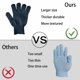 thumbnail image 4 of Guantes exfoliantes Cleedy 4 uds, gran tamaño, color negro, 4 of 6