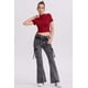 thumbnail image 4 of Jeans Mujer Flare Cargo Gris, 4 of 4