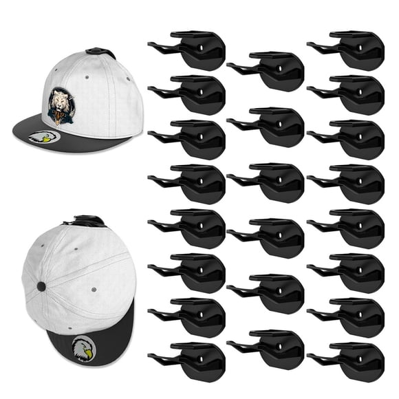 Pack 22 Gancho Colgador para Gorras Soporte Adhesivo Invisible Exhibidor Para Jockey