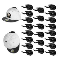 Wakeshome - Pack 22 Gancho Colgador Para Gorras Soporte Adhesivo Invisible Exhibidor Para Jockey