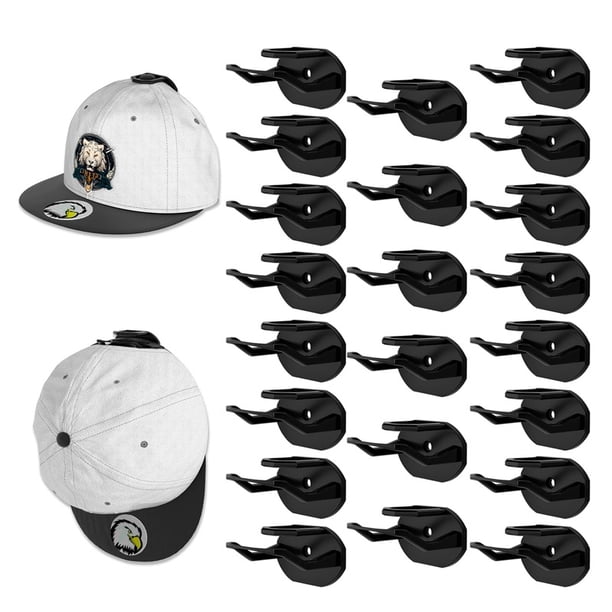 Pack 22 Gancho Colgador para Gorras Soporte Adhesivo Invisible Exhibidor Para Jockey