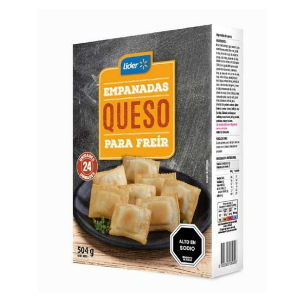 Empanada Cóctel de Queso para freír congeladas 24 Un, 504 g