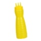 thumbnail image 5 of Botella de vidrio para aliños, envase recargable multiusos de 19oz , 3 agujeros amarillo, 5 of 5