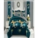 thumbnail image 4 of Set De Cama De 9 Piezas Incluye Cubrecama Mas Juego De Sabanas Mas Cortinas 01, 4 of 5