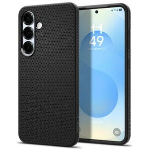 Funda Spigen Liquid Air Para Samsung Galaxy S25 Plus, Color Negro