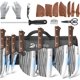 thumbnail image 1 of Juego de cuchillos Dfito de 14 piezas con mango de madera y bolsa enrollable – regalo, 1 of 9