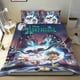 thumbnail image 1 of Amphibia Conjunto de sábanas temático, trío de piezas, cómodo y amigable con la piel, diseño único, regalo de decoración para el hogar para familiares, amigos y fans, 90 cm * 190 cm, 1 of 6