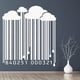 thumbnail image 2 of Decomural Cloud Rain Barcode Abstract Art WS-18364, 2 of 2