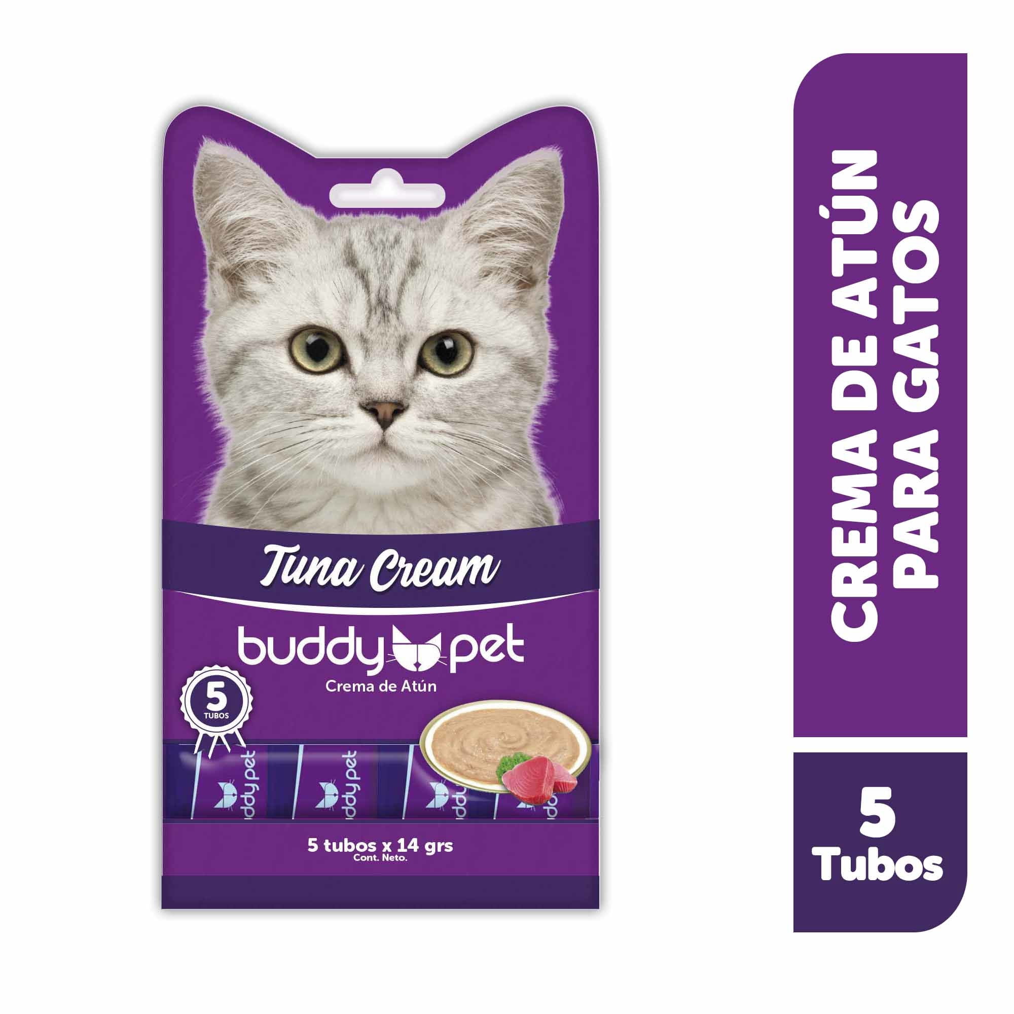 Puré Cremoso Gato Adulto Sabor Atún Sachet 70 g Buddy Pet