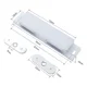 thumbnail image 2 of Reten Magnetico Doble Cierre Pestillo Puerta Mueble 5Un. Blanco, 2 of 3