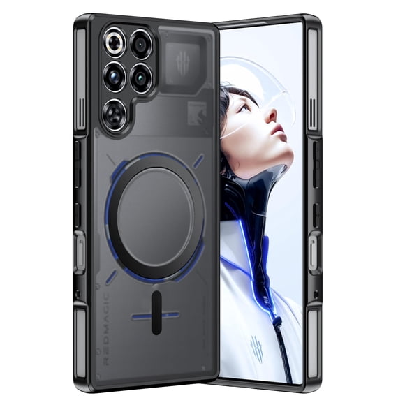 Funda magnética negra Fhyeugfy para Red Magic 11 Pro