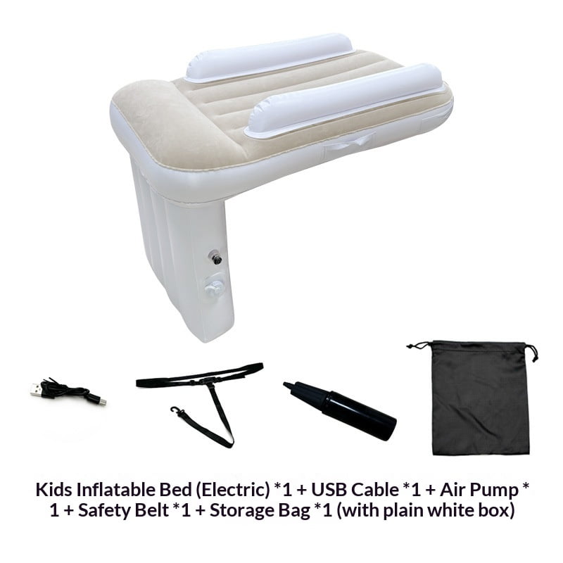 Xusx111 - Cama De Avión Infantil - Cama De Avión Inflable Para Niños - Se Adapta A Todos Los Asientos - Cómodo Y Duradero - Fácil De Inflar, Desinflar Y Limpiar (colchón)