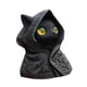 thumbnail image 2 of Figura De Gato Encapuchado, Decoración De Halloween Para Estanterías, Escritorios, Fiestas, Ojos Amarillos, 2 of 5