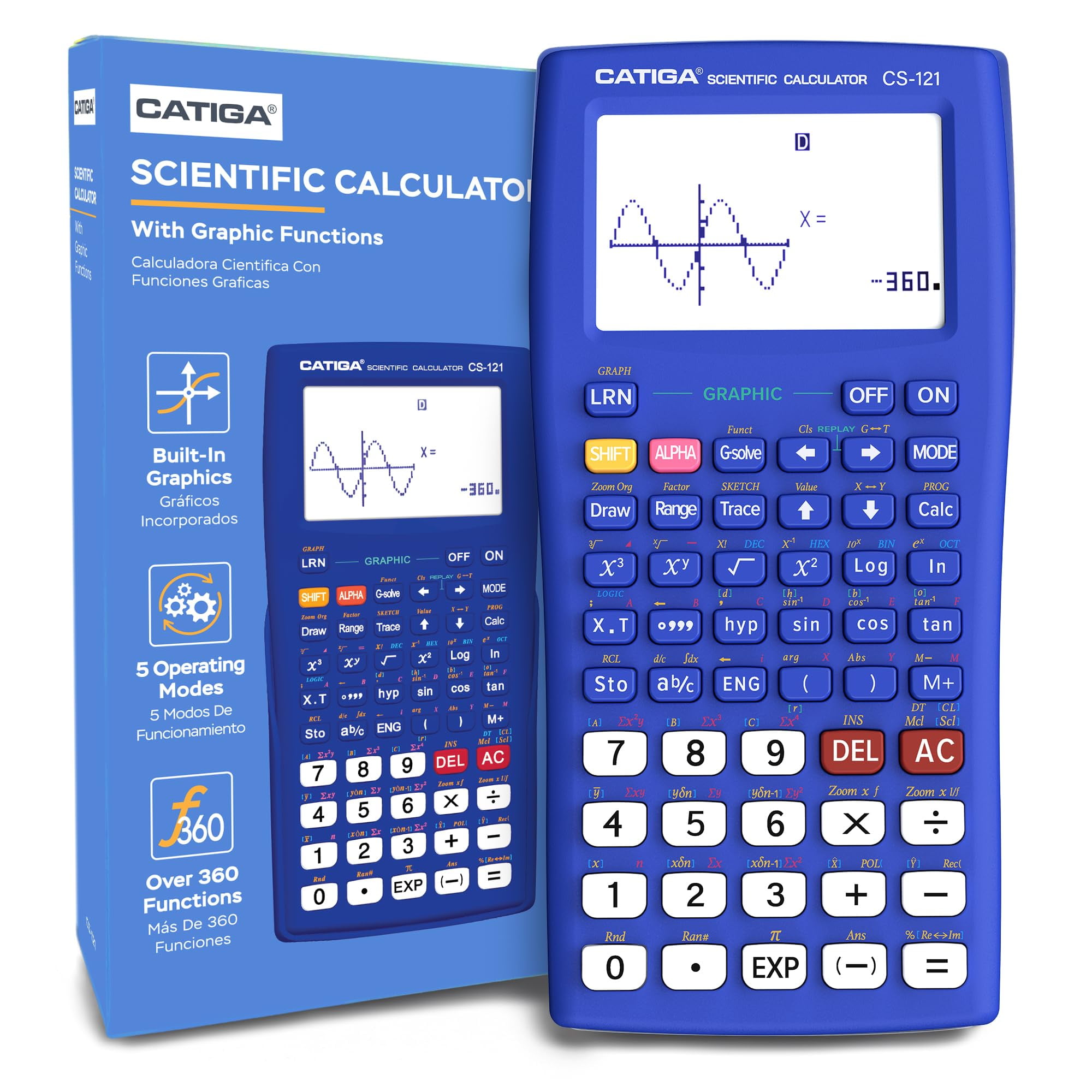 Calculadora Científica Catiga Con Funciones Gráficas