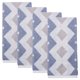 thumbnail image 1 of REGALWOVEN Toalla de Mano de Algodón con Rombo Geométrico, Toallas de Mano Jacquard de Bloque de Color Suave para Baño, Cocina, Gimnasio, Spa (13 x 28 Pulgadas) Azul 4pk, 1 of 7