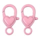 thumbnail image 3 of 2 Piezas Cierre De Langosta Cierre De Garra De Langosta En Forma De Corazón Para Llavero De Coser Juguete Rosa, 3 of 5