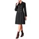thumbnail image 4 of INSPIRE CHIC Vestido Blazer de Tweed para Mujer con Cuello, Doble Botonadura, Línea A, Formal para Trabajo, Talla 2XL, Negro, 4 of 5