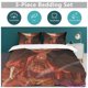 thumbnail image 5 of Monkey D Luffy Bed Duvet Cover Funny Anime Cartoon Bedding Sets Lightweight 3 Piece Comforter Sets, 5 of 5