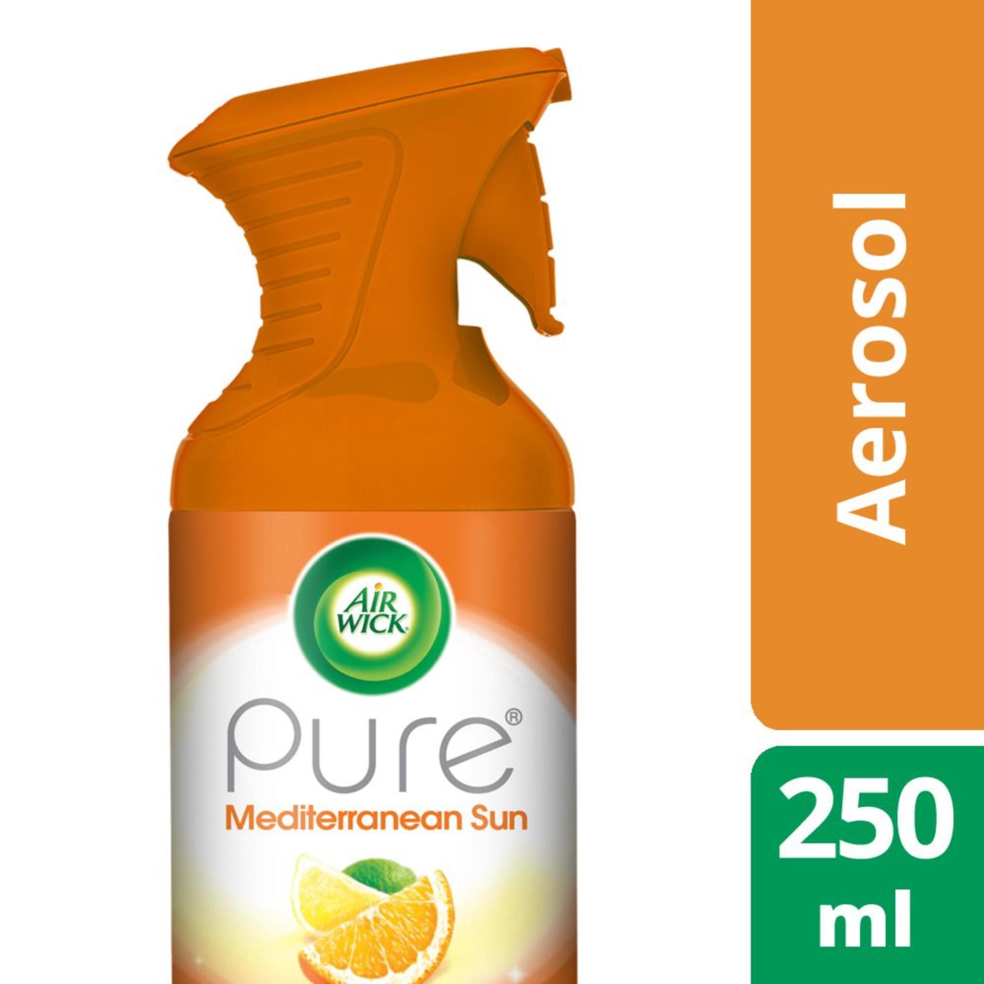 Air Wick - Desodorante Ambiental Pure Aerosol Mediterranean Sun Cítrico Frasco