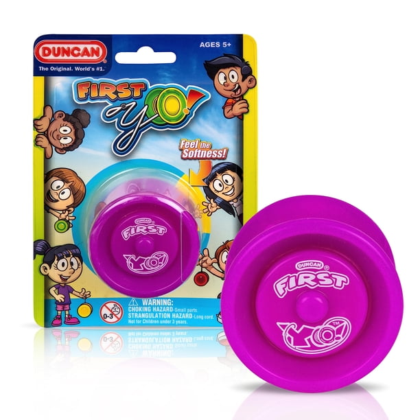 YoYo Duncan Toys First Yo! El mejor juego para principiantes para niños, morado/amarillo