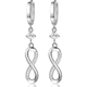 thumbnail image 1 of Aros Plata 925 Infinito Pendiente Mujer Regalo Joya Colgante, 1 of 3