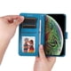thumbnail image 3 of Funda tipo cartera FOXDOCK para iPhone Xs Max , diseño girasol en relieve, cuero PU, cierre magnético, soporte y tarjetero, 3 of 5