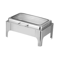 Magideal - Calentador De Alimentos Tipo Bufé, Calentador De Alimentos Tipo Bufé, Calentador De Alimentos De Acero Inoxidable Para Cocina, Catering, Bodas, Cenas Rectángulo