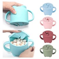 Genérico - Set 2 Vasos Silicona Almacenamiento Alimentos Bebes Lau