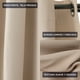 thumbnail image 4 of Cortina de Tela Blackout Beige Vincenzi 140x220, 4 of 7