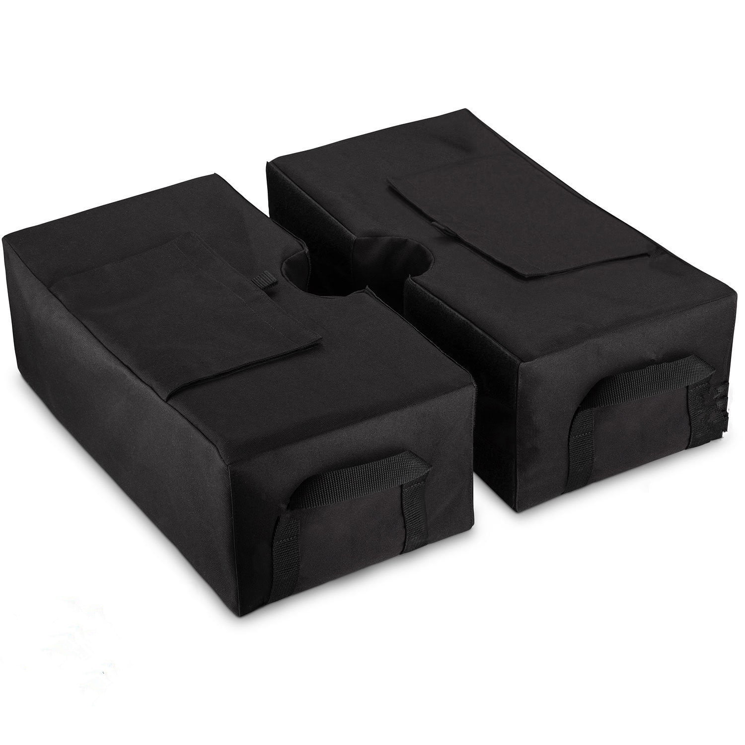 Xusx111 - Bolsa De Peso De Base De Paraguas Cuadrada, 18 ", Se Ajusta A Cualquier Desplazamiento, Cantilever Y Cualquier Soporte De Paraguas Al Aire Libre, Bolsa Llenable De Arena Resistente Al Viento