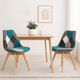 thumbnail image 2 of Pack de 2 Sillas Tulip Patchowork Acolchada Tela Wood - Celeste, 2 of 7