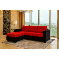 Jerkhome - Seccional Richter Felpa Bicolor Negro Rojo